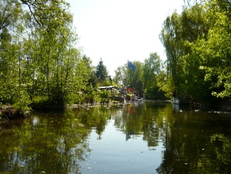 Berlin Spandau, Tour ca. 3 Stunden ab Boots vermietung durch Grimnitzsee, Stlpchensee, Klein Venedig; Bild 14-1